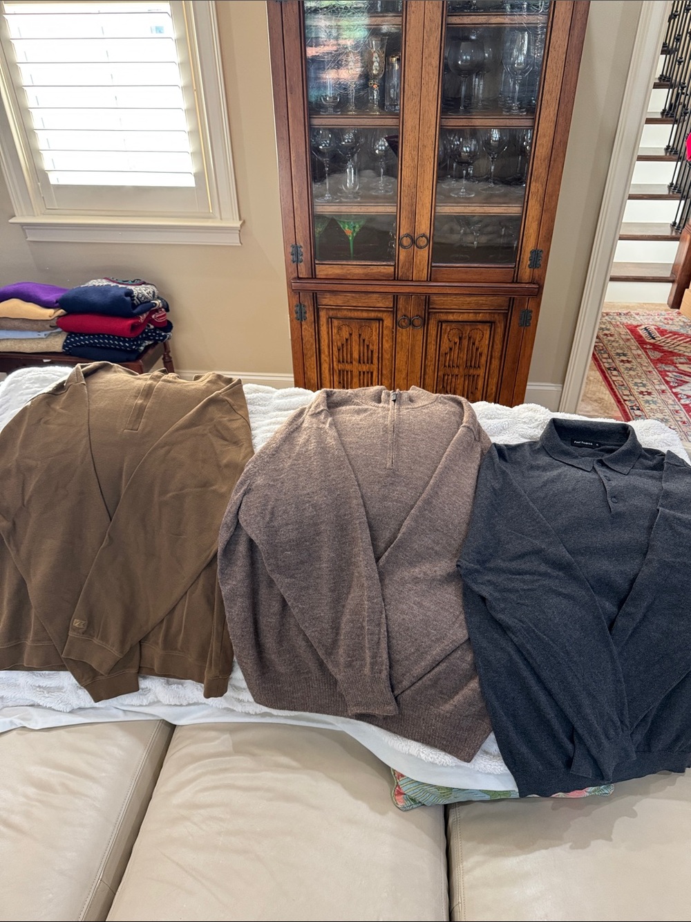 Lot of 3 men’s sweaters Paul Fredrick / Cutter & Buck / Daniel Cremieux Sweaters